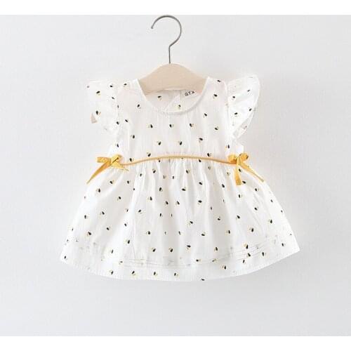Infant Baby Clothing 2021 Summer New Baby Girls Dress For Little Girls Clothes Cute Girls Cotton Dress Kids Dress 0-4 Years Old