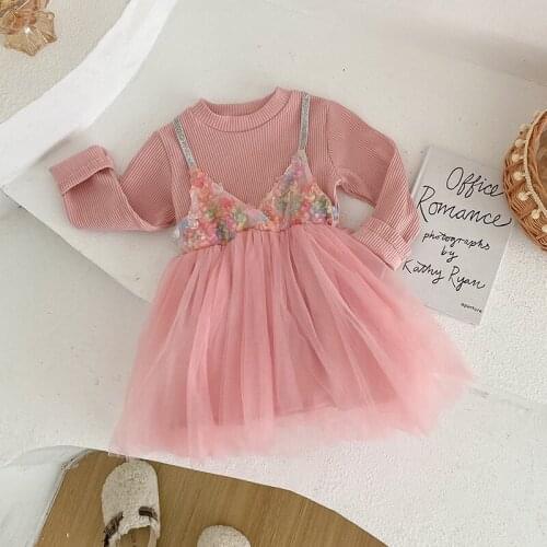 Baby Girls Princess Dresses Autumn Long sleeve Toddler Children New Year Chirstmas Kids Clothes Birthday Party Clothing