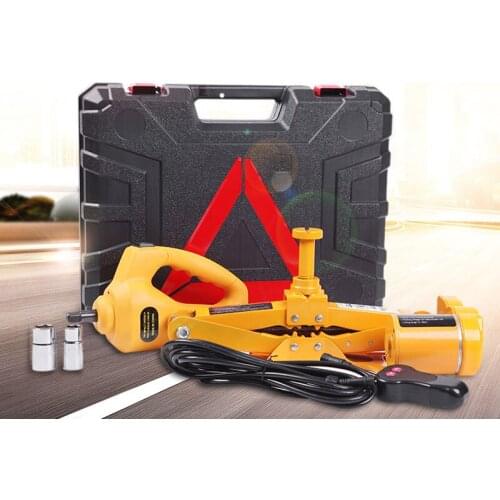 Electric Wrench DC12V Automotive Car Electric Scissor 3 Ton Hydraulic Jack Lift Garage SUV Emergency Tools Impact Wrench