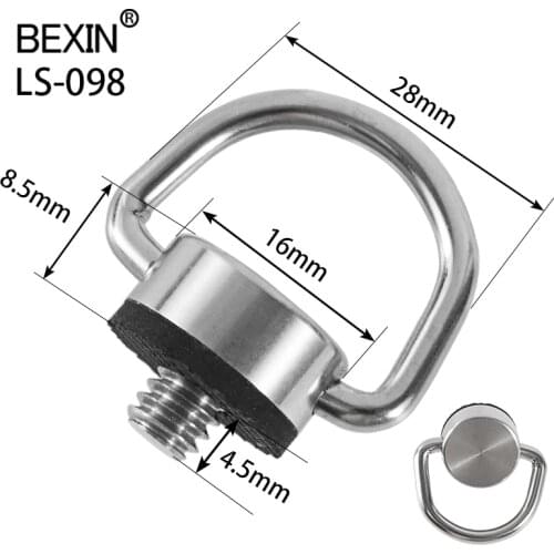 Photography 1/4 inch D ring screw stainless steel mounting tripod plate screw camera accessory for SLR camera tripod monopod