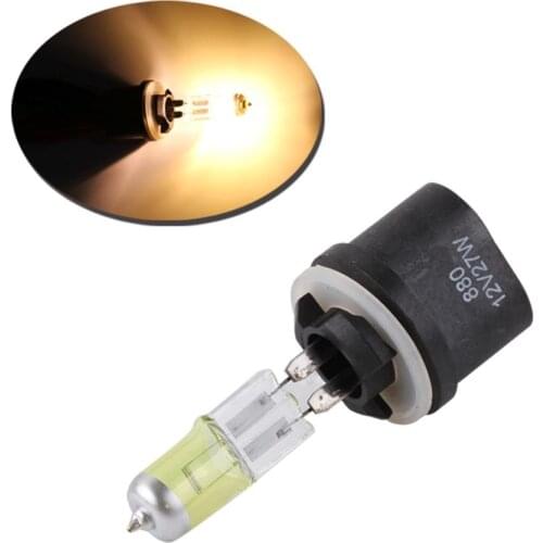 880 889 H27W Halogen Bulbs 27W PGJ13 Headlights Car fog lamps running Car Light Source parking DRL Yellow Amber