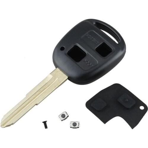 Repair Kit Key Shell Switch Blade For Toyota Yaris Rubber 2 Button Remote Pad