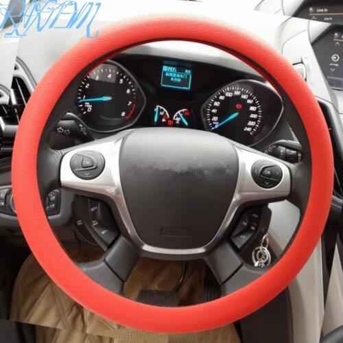 Soft Silicone Steering Wheel Cover Skidproof Odorless Eco Friendly For KIA Rio K2 K3 K5 KX5 Cerato,Soul,Forte,Sportage R,Sorento