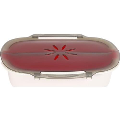 Microwave Steamer Basket Safe Non-Toxic Fish Food Microwave Oven Steamer Steaming Dish Kitchen Supplies New