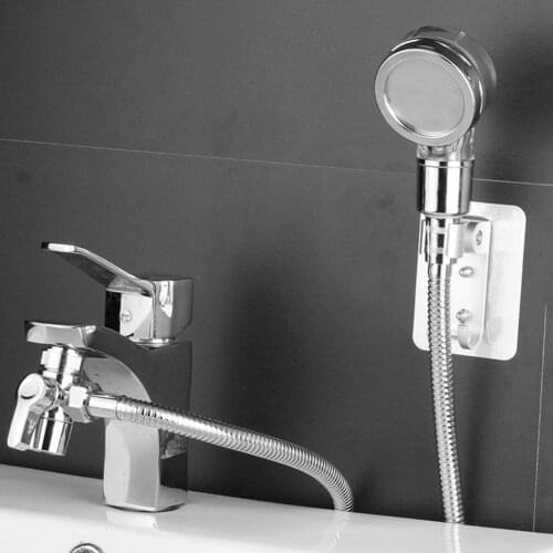 Detachable Sink Shower Extension Head Set Adjustable Quick Connect Faucet Hand Shower for Hair Wash Shower Home Bathroom
