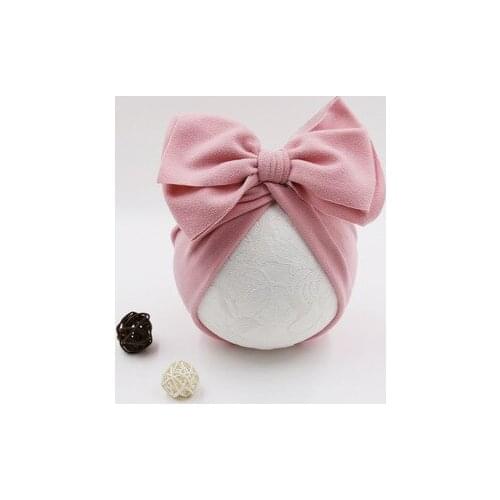 Autumn Winter Newborn Hat Baby Toddler Kids Boy Girl Bowknot Soft Beanie Hat Cap Cotton baby hat Hair Accessories
