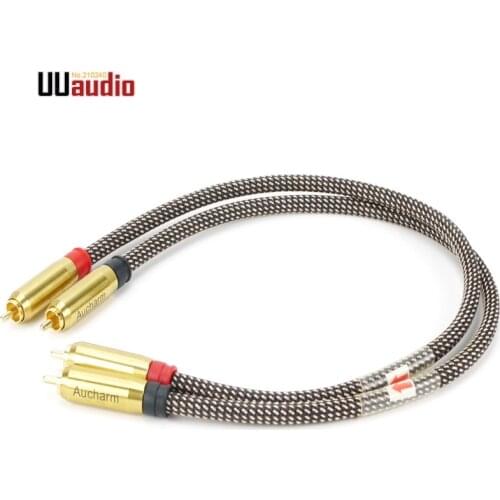 2pcs/pair High Quality RCA To RCA DIY RCA Cable / RCA Audio Cable 0.5M 1M 1.5M - UU13