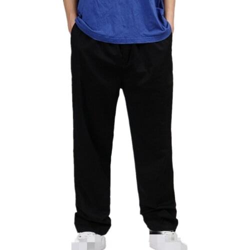 ZY1903-C1120 2020 spring and autumn big size mens fashion leisure thin section loose trousers cheap wholesale free shipping