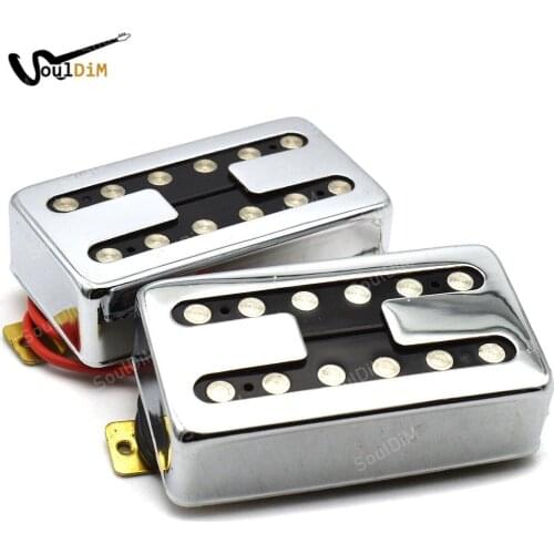 10pcs 6 Strings H-shaped LP Electric Guitar Humbucker Pickup Neck Bridge Pickup with Housing Pickup Electric Guitar Accessories