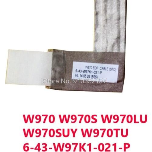 30PIN EDP Laptop W970 EDP CABLE (STD) LCD Screen Cable For CLEVO W970 6-43-W97K1-021-P 6-43-W9701-021-N New