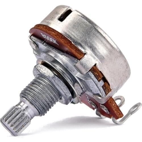 5pcs Copper Alpha A250K B500K Audio Potentiometer Pots for Electric Guitar