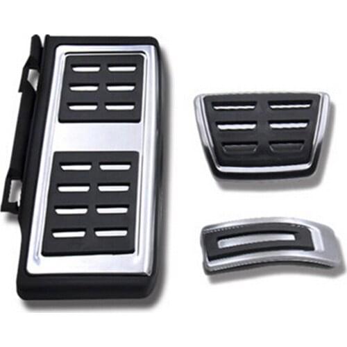 Auto Car Sport Fuel Brake Pedal Cover Restfood Pedals for Seat Leon 5F MK3 for Skoda Octavia 5E MK3 A7 RS 2013 2014 Parts