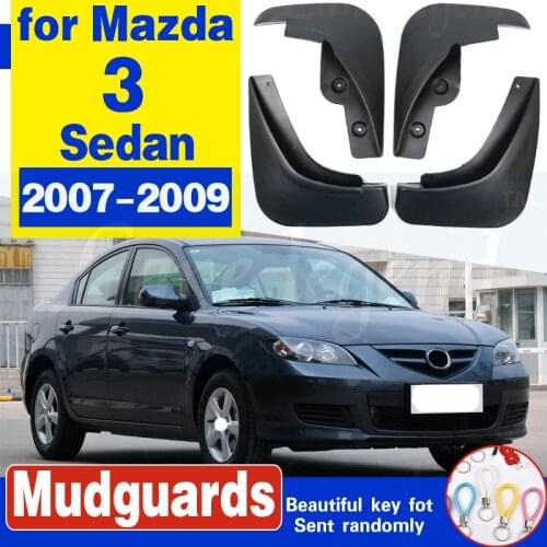 For 2007 2008 2009 Mazda 3 i Sedan After-facelift Splash Guards Mud Flap Mudguards Fender Front Rear Molded Car Mud Flaps