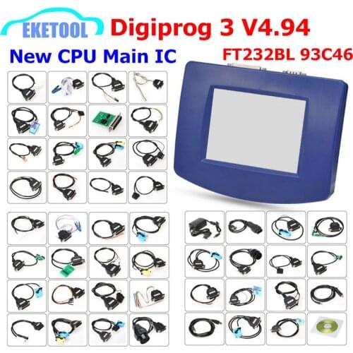 Digiprog 3 V4.94 Multi-Language OBD Version&Full Sets FTDI Full Chip Original CPU Digiprog3 V4.94 Mileage