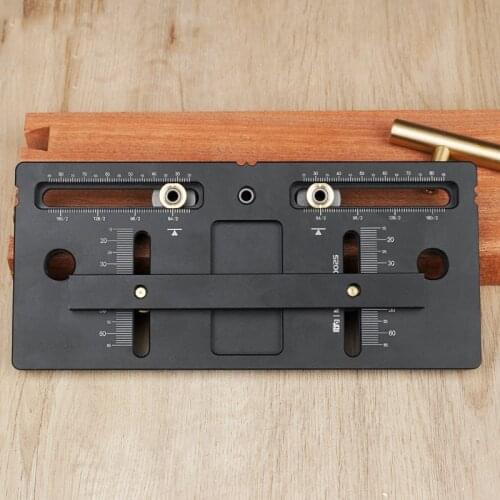 Dowel Drilling Jig Door Handle Jig Template Woodworking Drill Guide Locator Auxiliary Tool for Knobs Pulls Installation Tool N30