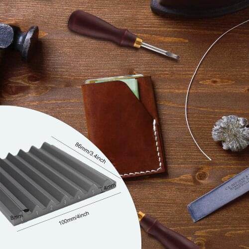 DIY Handmade Leather Tool Aluminum Repair Tools for Sharpening Wide Shovel