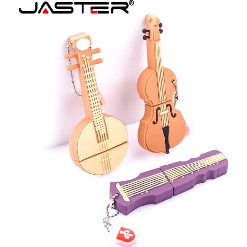 Musical instrument USB Flash Drive 128GB Pen drive Cartoon Music violin pendrive Cello memoria usb stick Offer volume discounts
