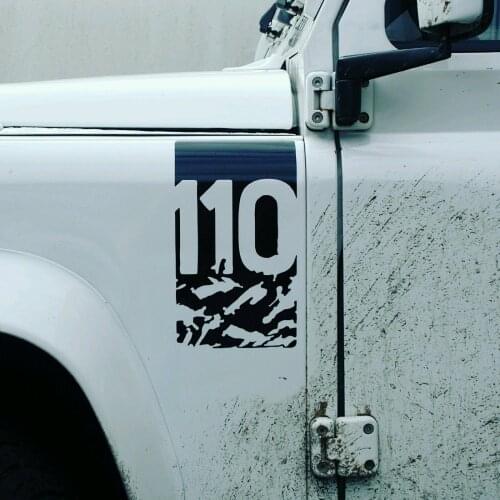 Defender Adventure Edition decal sticker (110) landrover Tuff rok 2pcs 30cm