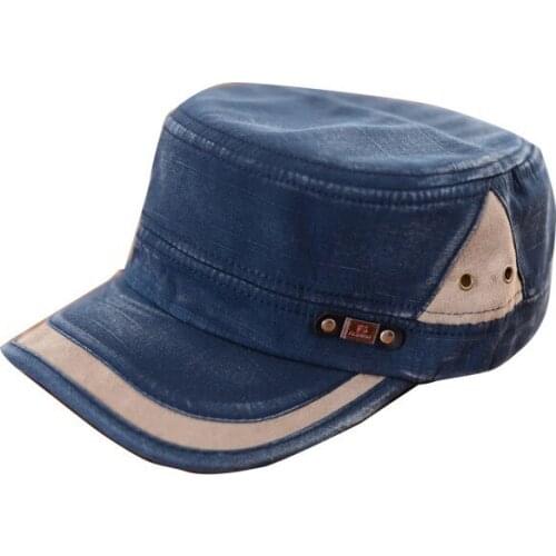 New Classic Unisex Men Women Adjustable Army Plain Vintage Hat Cadet Baseball Cap X3