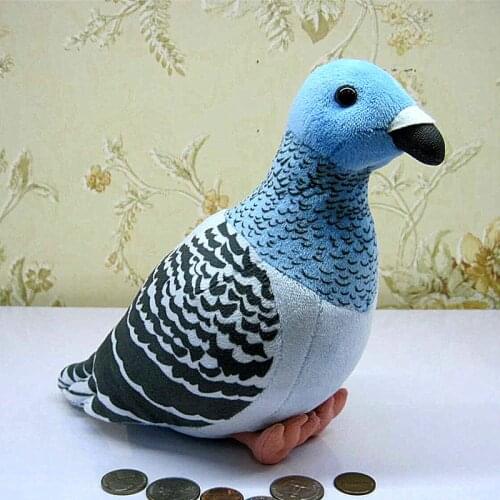 New Real Life Pigeons Birds Simulation Animal Stuffed Plush Toy Doll Children Birthday Gift