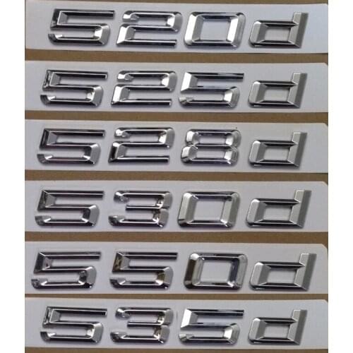 New M car badge 520d 523d 525d 528d 530d 535d 550d car rear Emblem sticker for BMW M 5 series E39 E60 E61 F10 F11