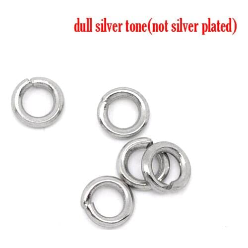 DoreenBeads 500 Stainless Steel Open Jump Rings 4mm Dia. Findings (B10268)