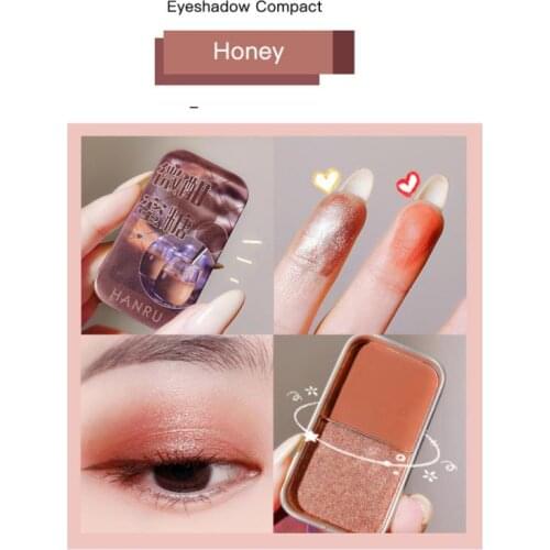 Net Red Tin Box Hard Candy Monochrome Eyeshadow Palette Makeup Sequins Matte Pearl Highlight Powder Beauty Products TSLM1