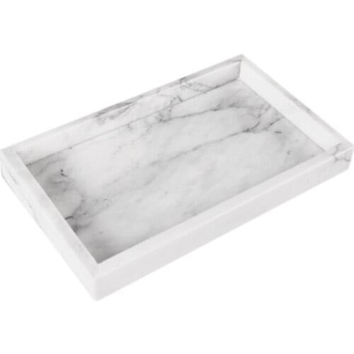 Hotel Bathroom Toilet Tray Cake Tray Home Cosmetics Natural Marble Square Tray