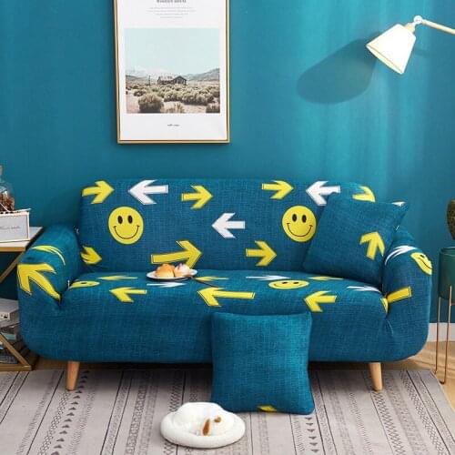 Blue Sofa Cover Stretch Furniture Covers Elastic Sofa Covers For Living Room Slipcover sofa seat cover spandex couch 1-4 seater