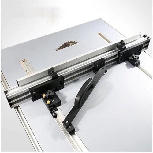 Table Saw Fence System, Woodworking profile fence t track slot sliding brackets miter gauge fence router/saw table benches
