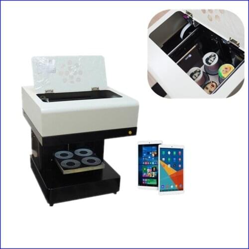 New Generation 4 Cup Food and Coffee Inkjet Printer Art Coffee Latte Cake Pizza Bread Sarah Printer