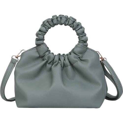 Bag Single Shoulder Pleated Dumpling Bag Handbag Day Clutches Bags Messenger Bag Bag for Women Cloud Bag Soft Pu Leather Madame
