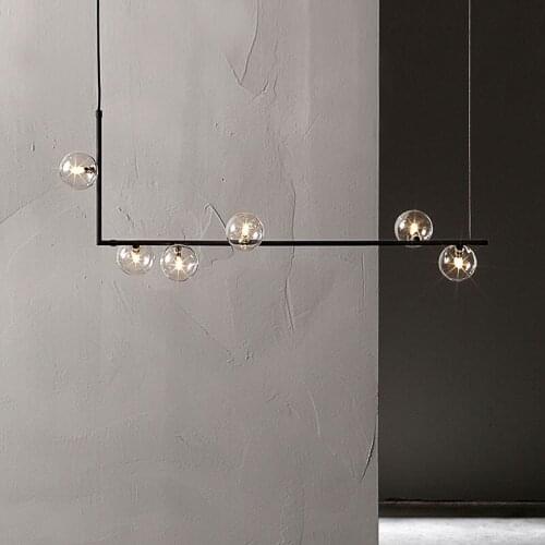 LED Modern Clear Glass Led Pendant Lamp Soap Bubble Ball Fixtures Indoor Lighting Lustre luminaria Hanging Lamp