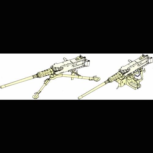KNL HOBBY Voyager Model VBS0203 Browning M2HB heavy machine gun and tripod (resin parts + metal parts)