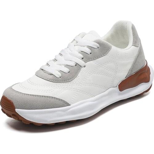Tenis Mujer 2021 Tennis Shoes for Woman New Comfy Leather Sneakers Female Platform Chaussure Femme Deportivas Jogging Trainers