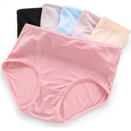 Birdsky, 3pcs 100% natural mulberry silk Women briefs panties underwear, mid waist, quick dry, soft thin, 6 colors. OR-10