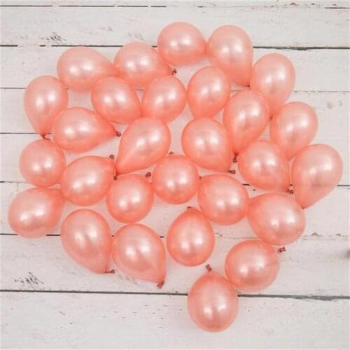10pcs 5 Inch Pearl Latex Balloon Mini Rose Gold Champagne Gold Balloons Birthday Party Supplies Wedding Decor