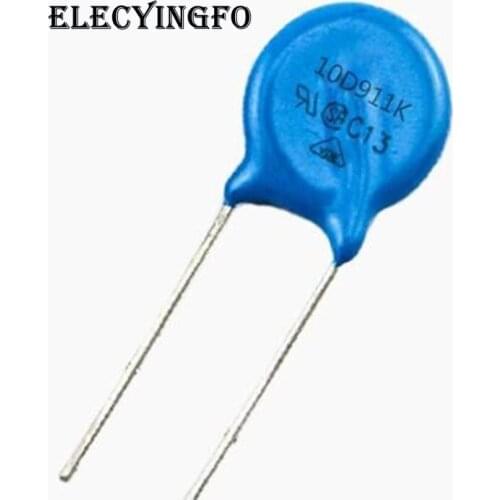 50pcs Varistors 10D911K 910K Varistor Metal voltage dependent resistor