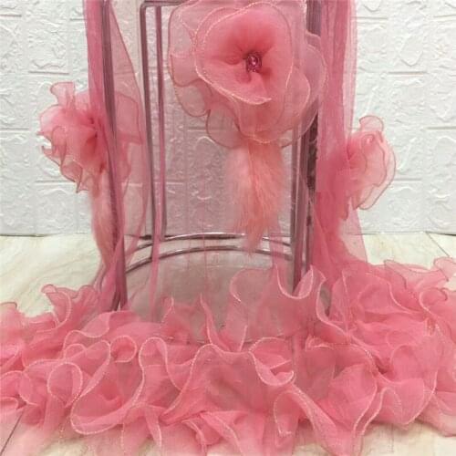 African Lace Fabric 2020 High Quality Lace Material Nigerian 3D Appliqued Lace French Lace Fabric For Wedding Dress xz20-89