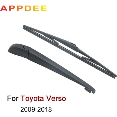 APPDEE Wiper 12" Rear Wiper Blade & Arm Set Kit For Toyota Verso 2009 Onwards Windshield Windscreen Rear Window