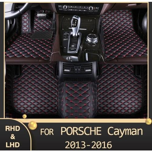MIDOON Car floor mats for Porsche Cayman 2013 2014 2015 2016 Custom auto foot Pads automobile carpet cover