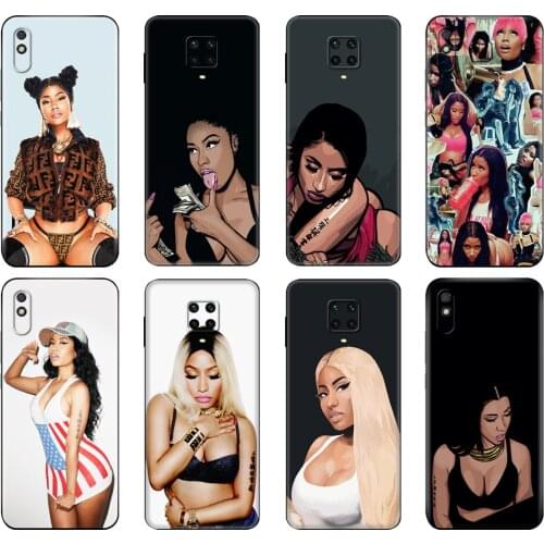 Black tpu Case For Xiaomi Redmi 7A 8 8A 9 9A 9C Case Redmi Note 8T 8 Pro T Note 9 9S 9 Pro Case nicki minaj