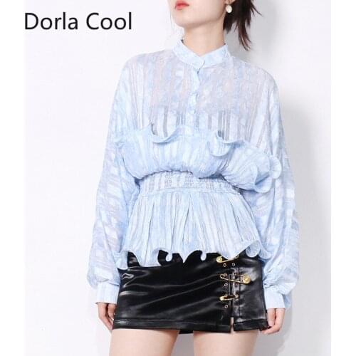 DORLA COOL Womens Chiffon Blouses