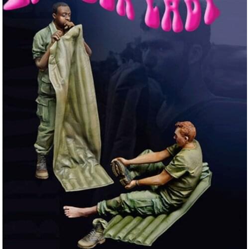 Two resin soldiers in Vietnam War 1:35 resin soldier sand table model