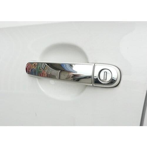 FUNDUOO Stainless Steel Door Handle Cover Pad Sticker For Skoda Rapid 2011 2012 2013 2014 2015 2016 High Quality Molding Styling