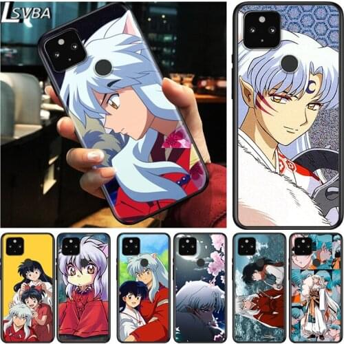 Anime Inuyasha Shockproof Cover for Google Pixel 5 4 5A 4A XL 5G Black Phone Case Shell Soft Fundas Coque Capa