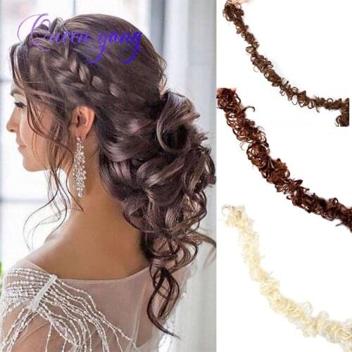 QUEENYANG Womens Long Synthetic Hair Circle Hair Piece Elastic Band Female Hair Bun Head Extension Wig Messy Hair Extension