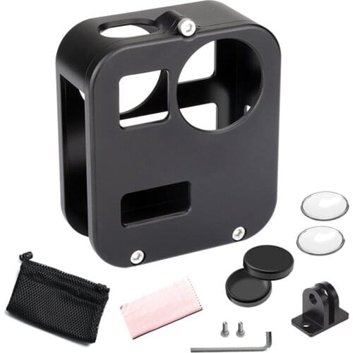 For GoPro Max Aluminum Alloy Housing Shell Cover Protective Cage for GoPro Max Panoramic Sports Camera Accessories