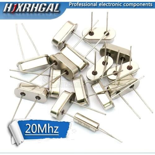 1pcs hc-49s 20MHz 20.000mhz HC49S 20M 20ppm 20pF quartz resonator hjxrhgal