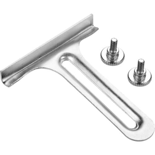 M4YC Metal T Gauge Sewing Machine with 2 Thumb Screws Stitching Straight Edge Guide Needlework Sewing Accessories